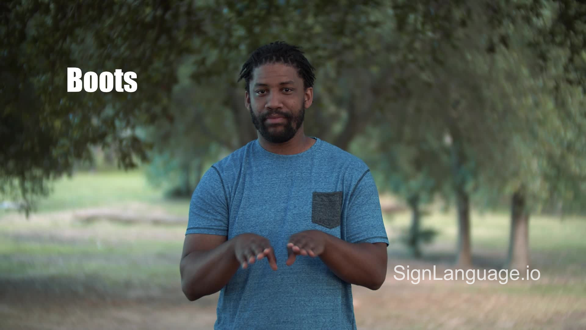 boots in ASL Example 1 American Sign Language