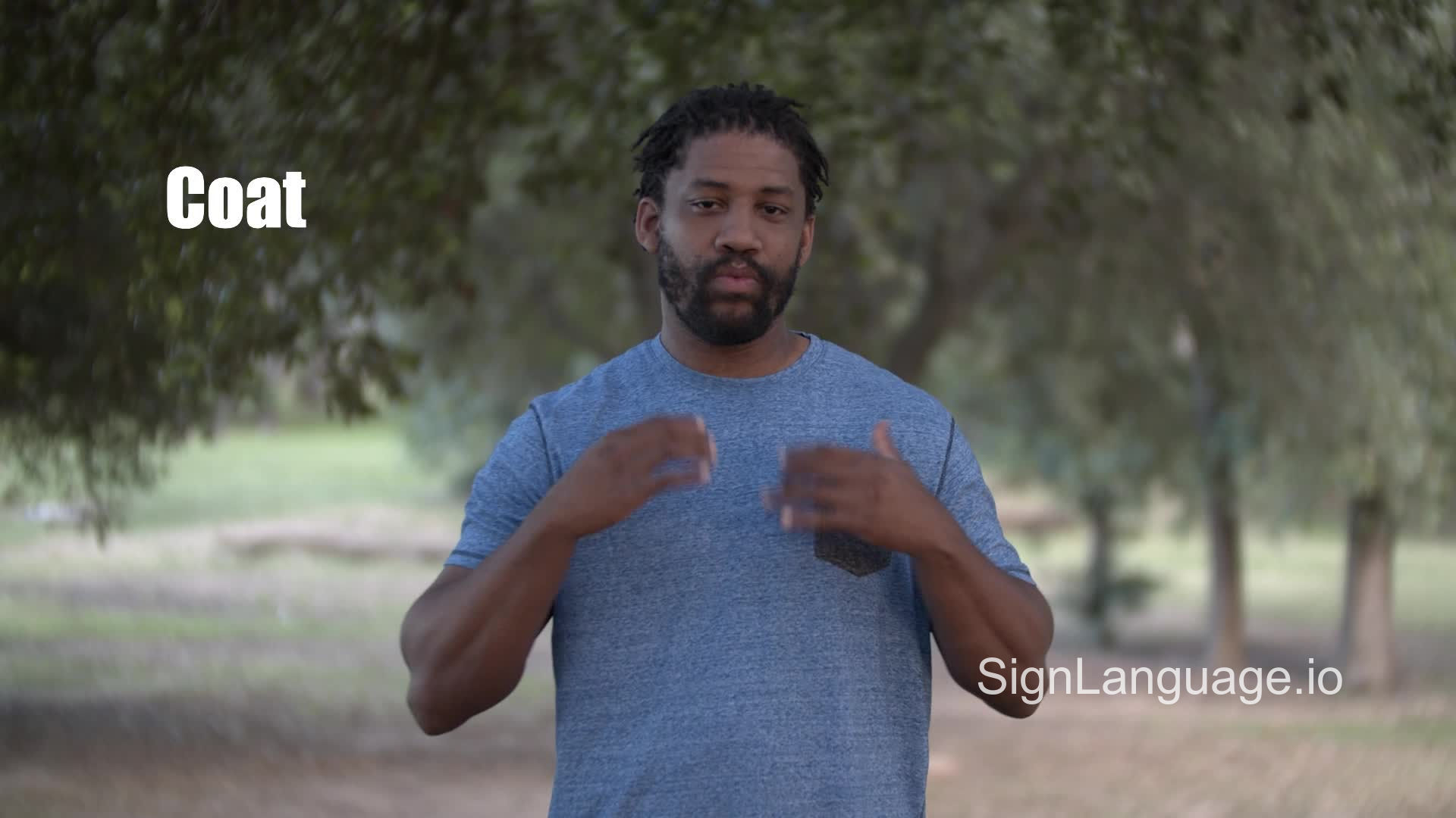 coat in ASL Example 1 American Sign Language