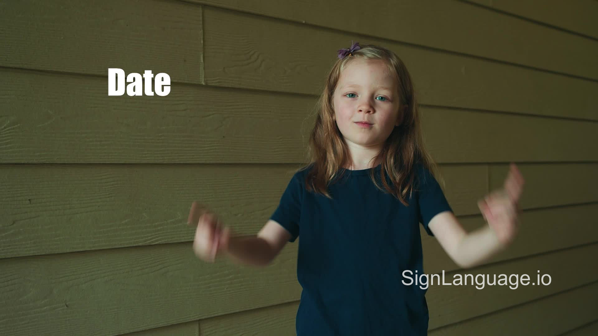 date in ASL Example 1 American Sign Language