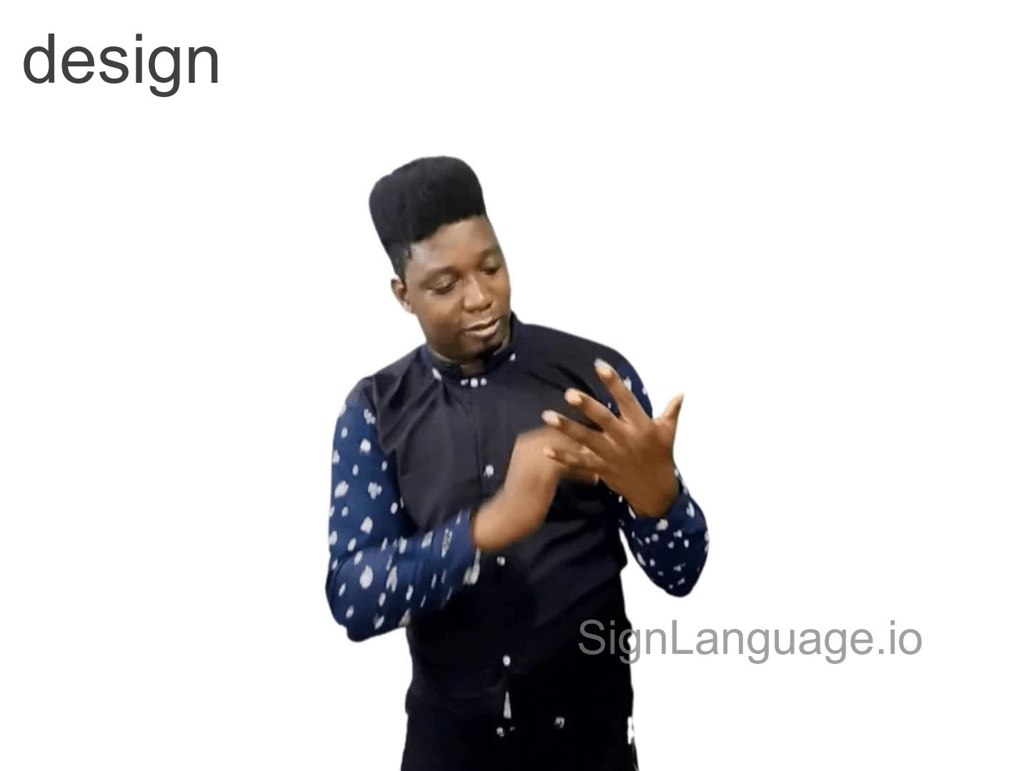 design in ASL Example 4 American Sign Language