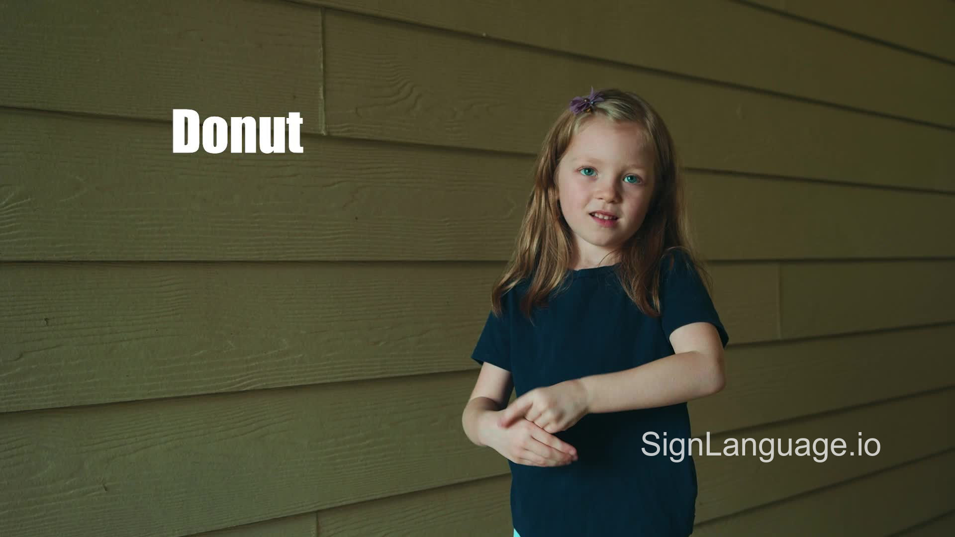 donut in ASL Example 1 American Sign Language