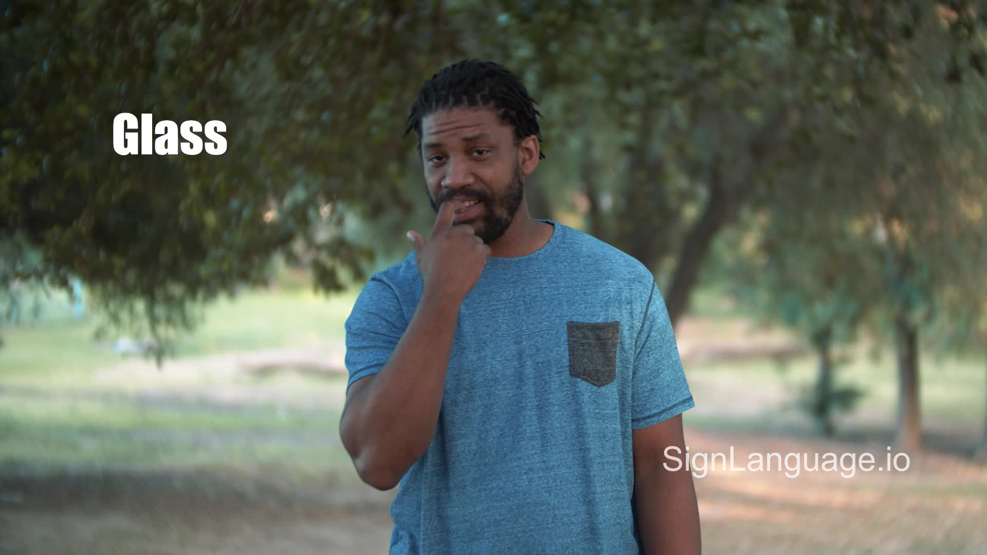 glass in ASL Example 1 American Sign Language