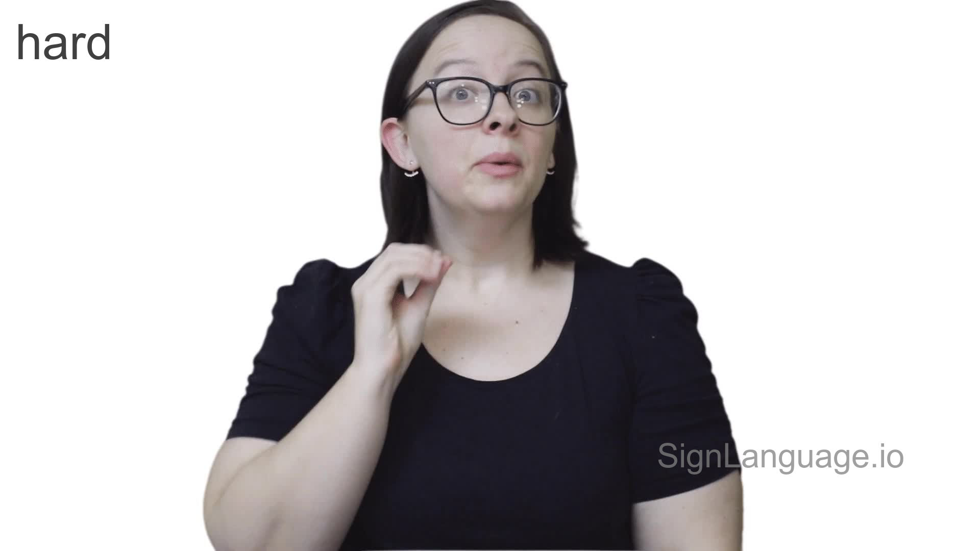 hard in ASL - Example # 8 - American Sign Language