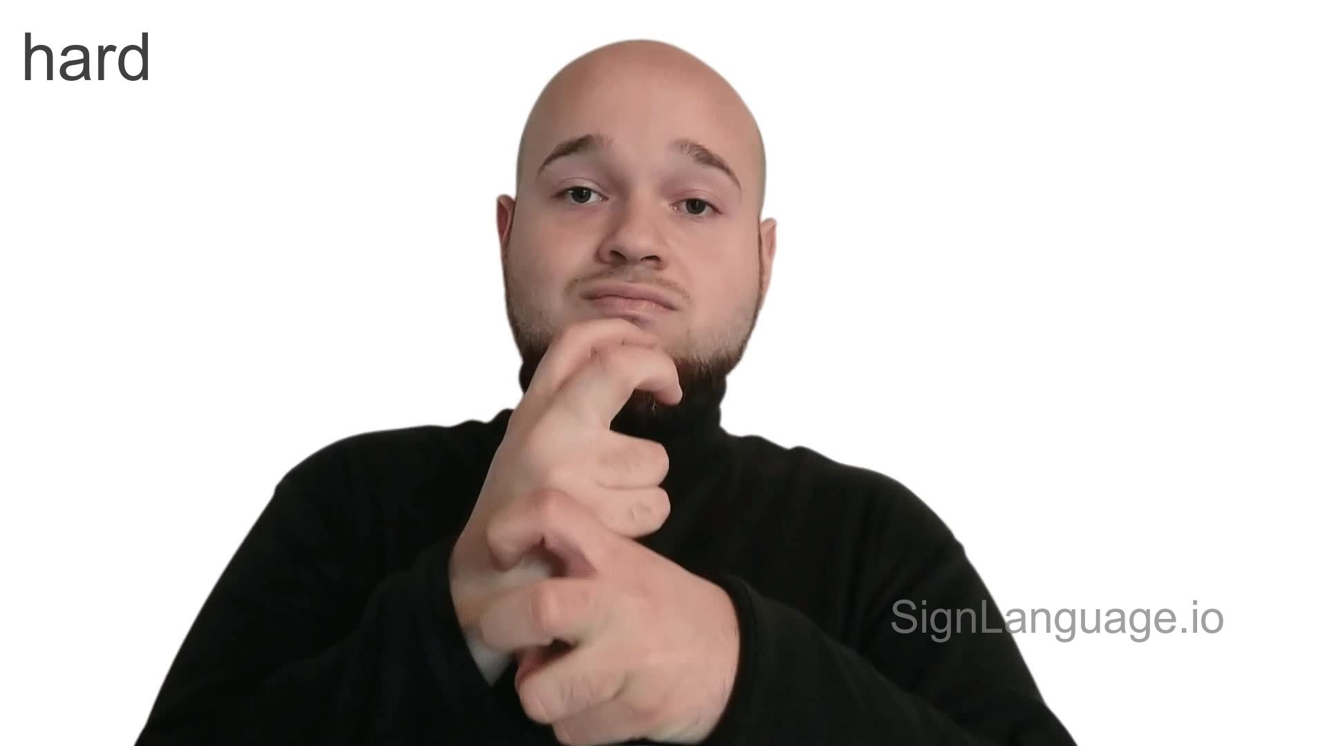 hard in ASL - Example # 5 - American Sign Language