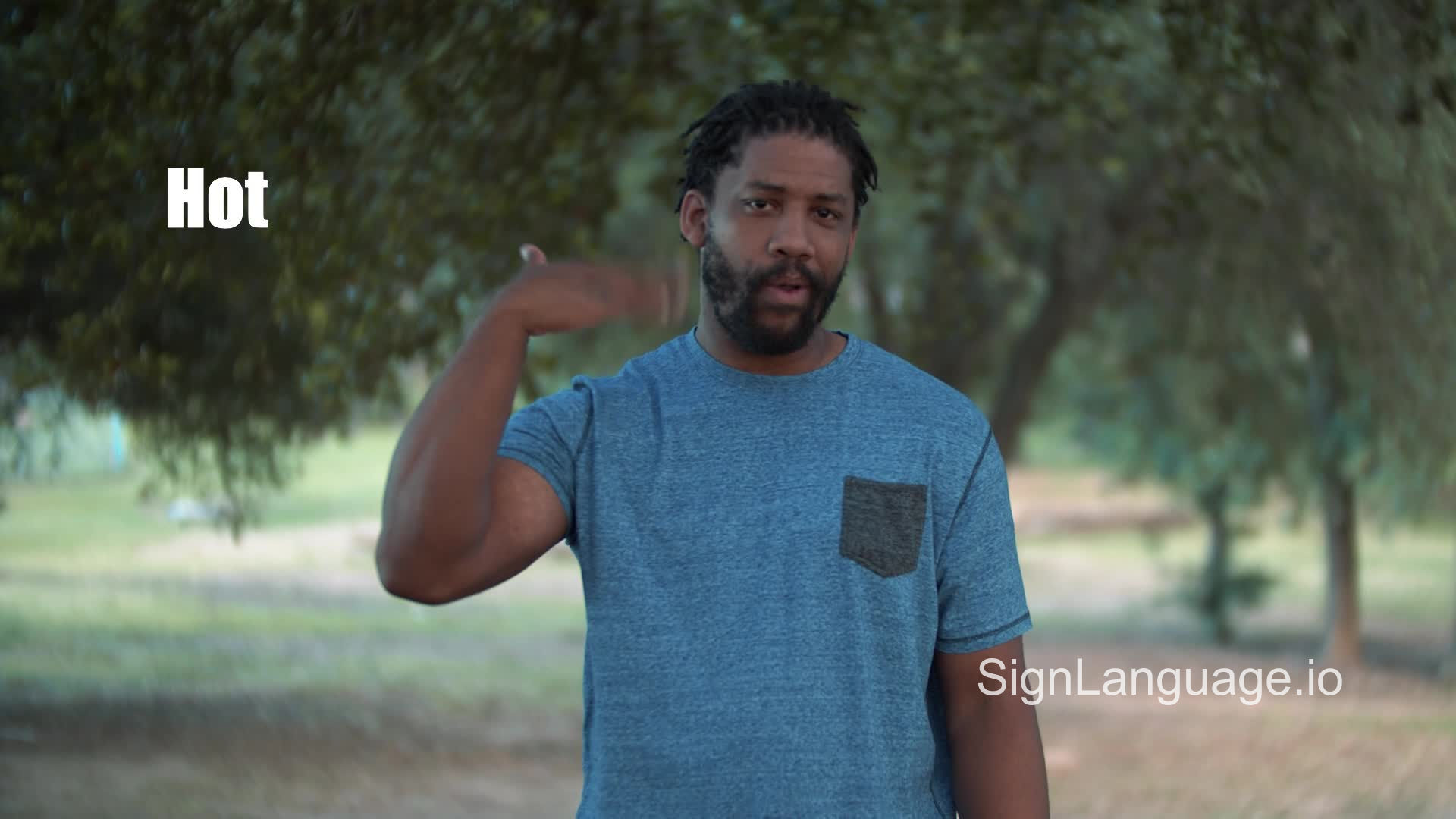 hot in ASL Example 5 American Sign Language