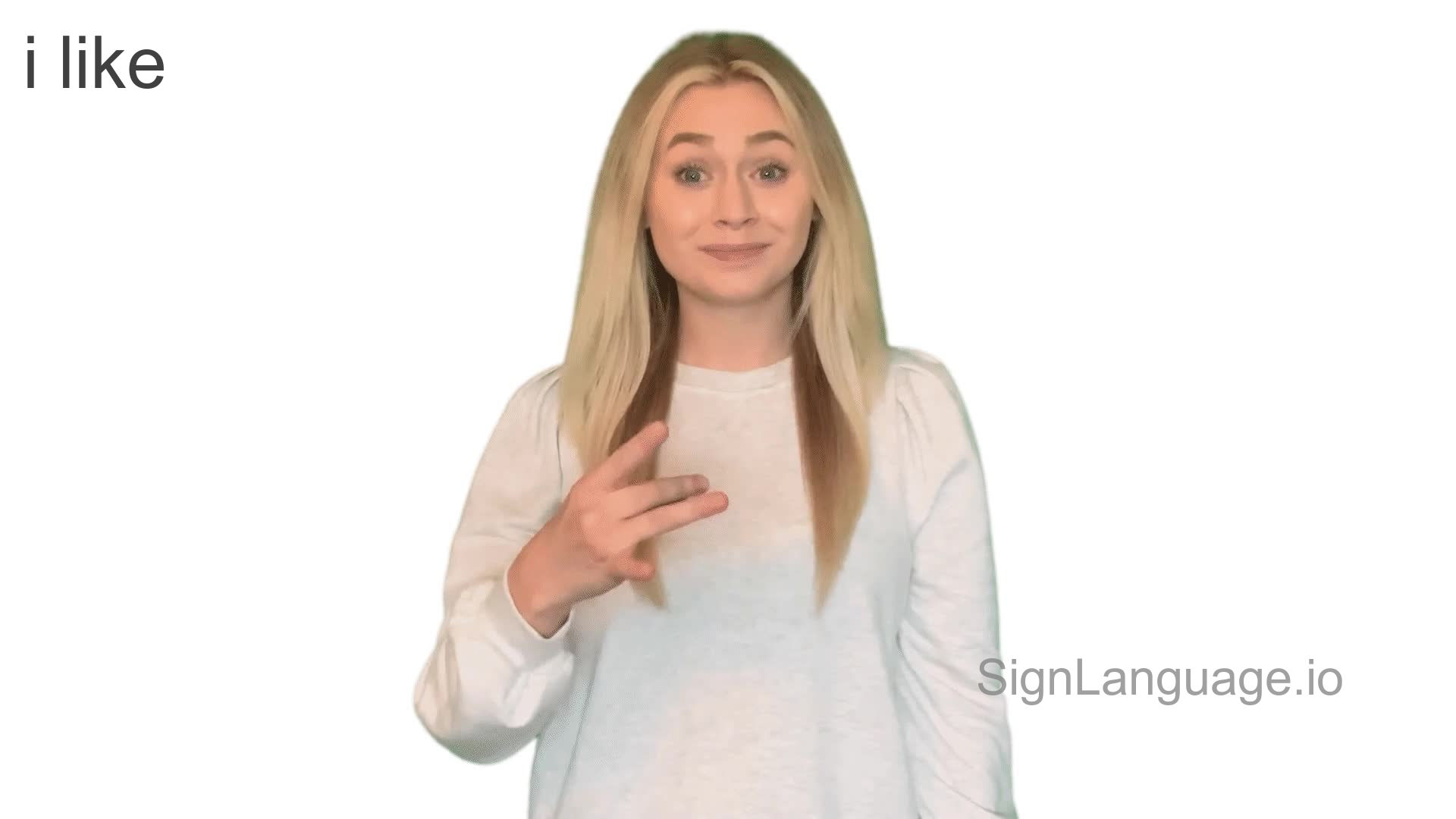 i like in ASL Example 2 American Sign Language