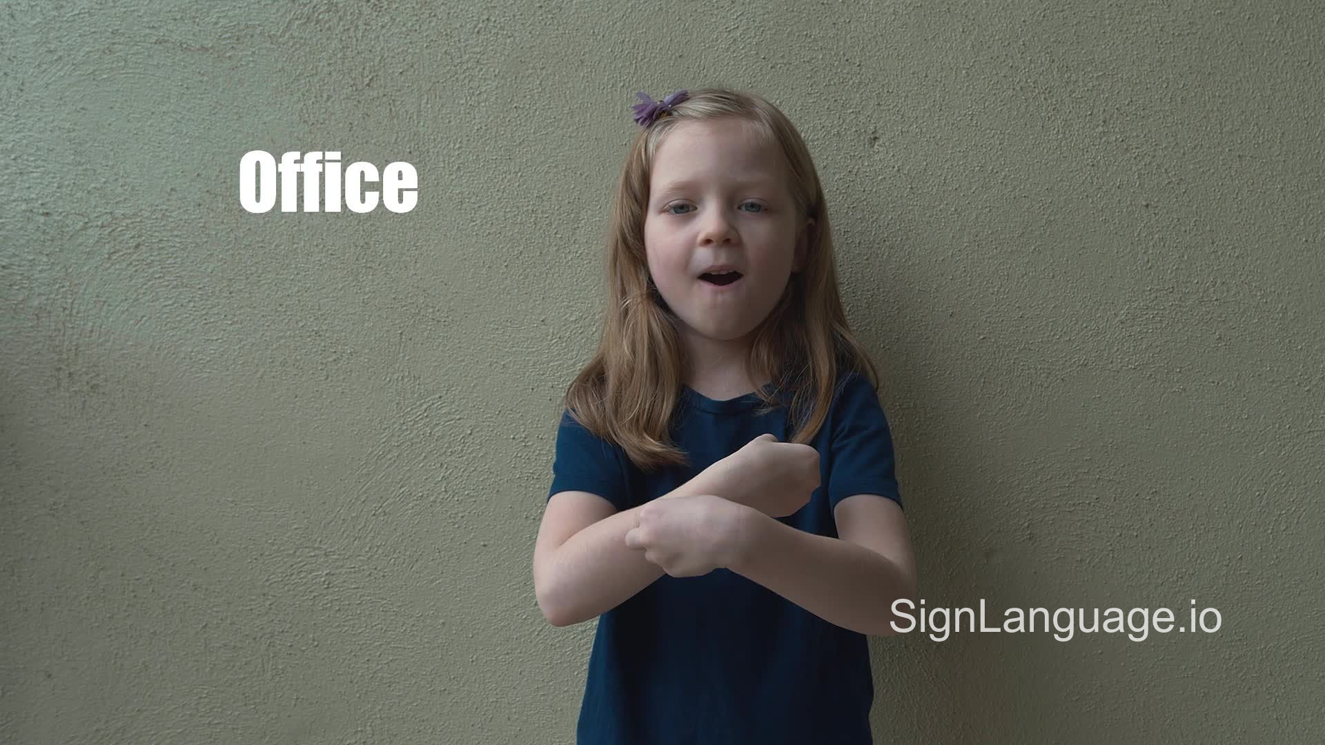 office in ASL Example 5 American Sign Language