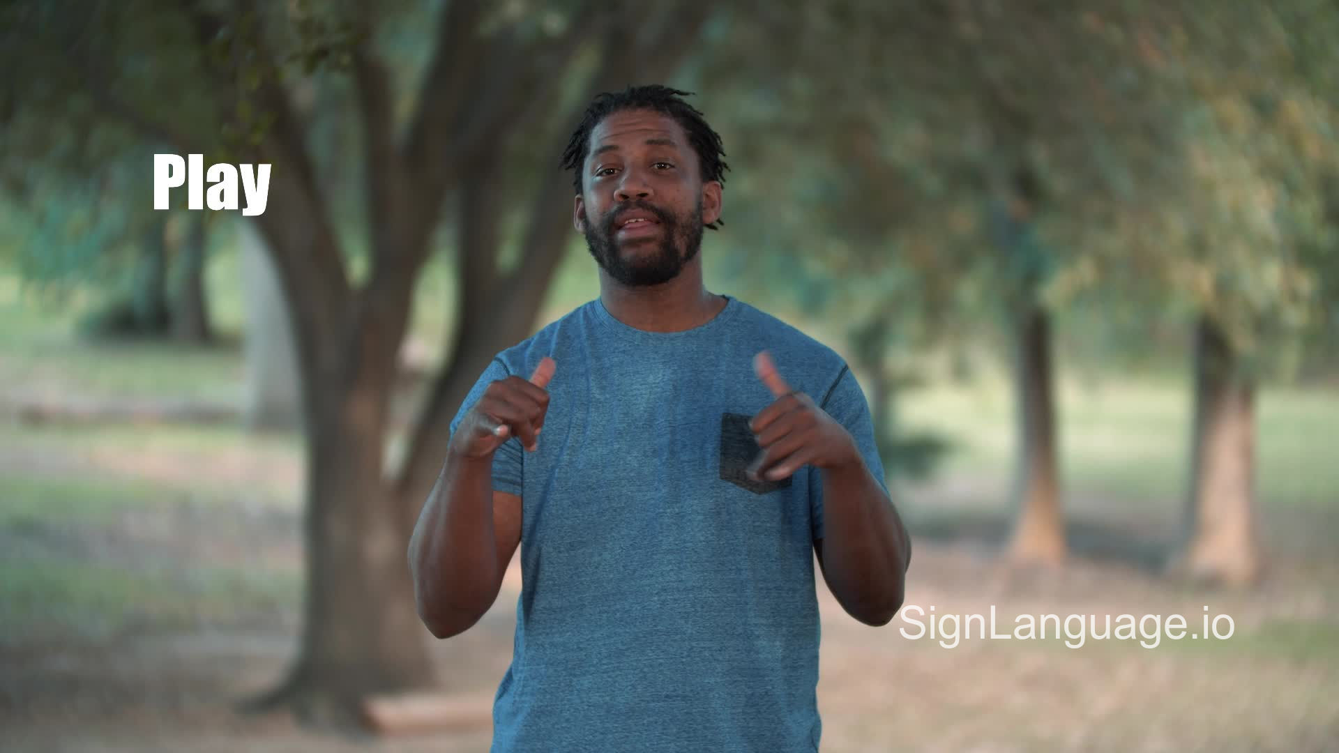 play in ASL Example 2 American Sign Language