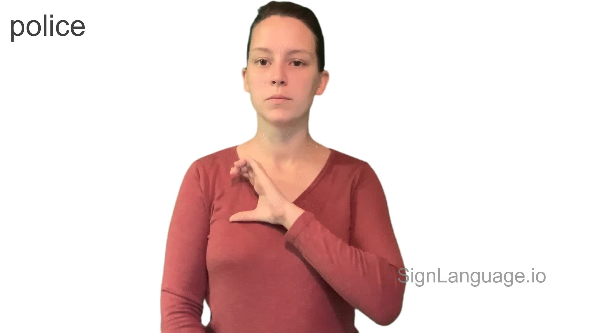 police in ASL Example 2 American Sign Language