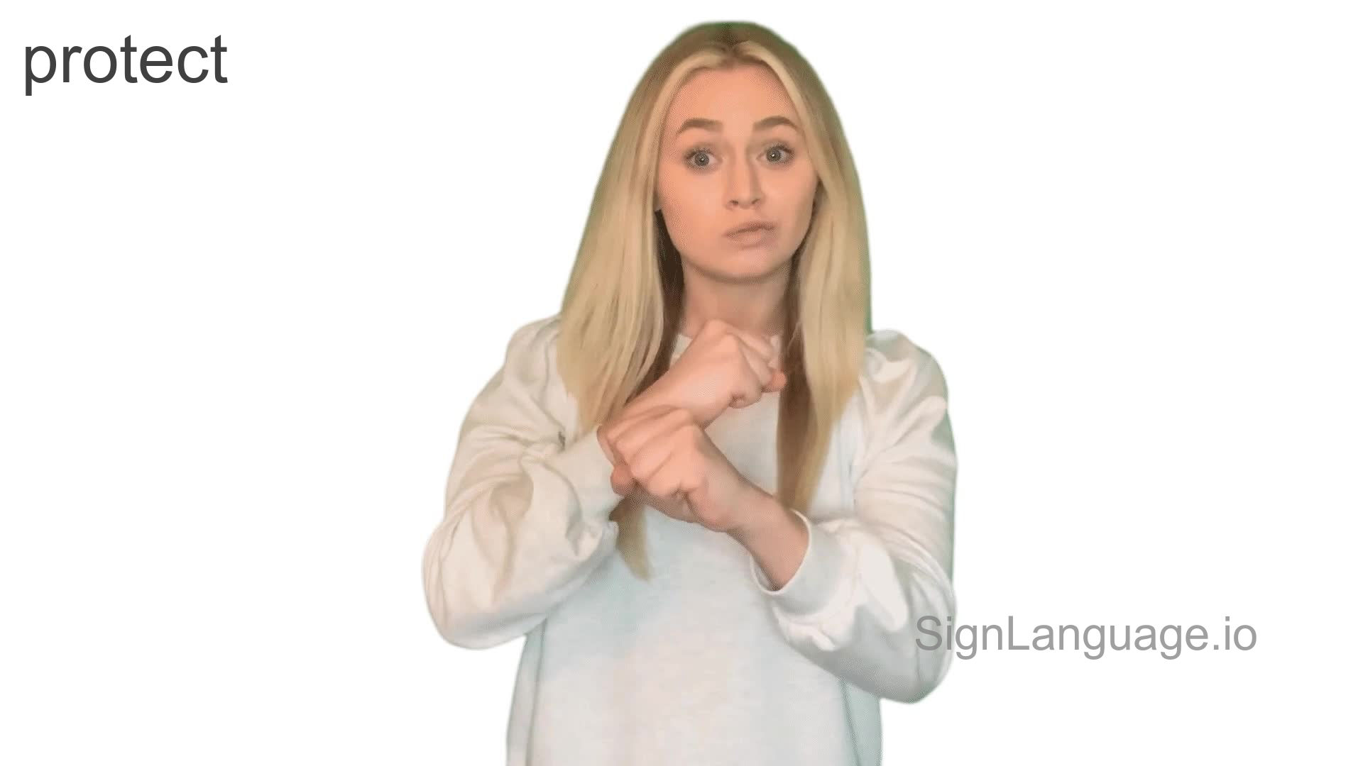 protect in ASL Example 3 American Sign Language