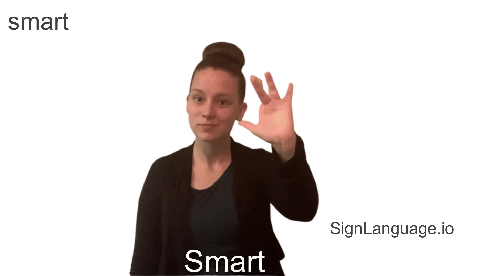 smart in ASL Example 5 American Sign Language