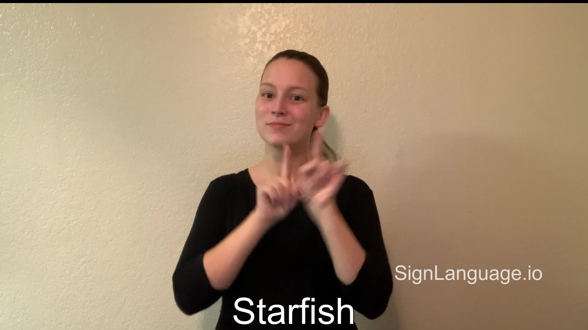 starfish in ASL Example 2 American Sign Language
