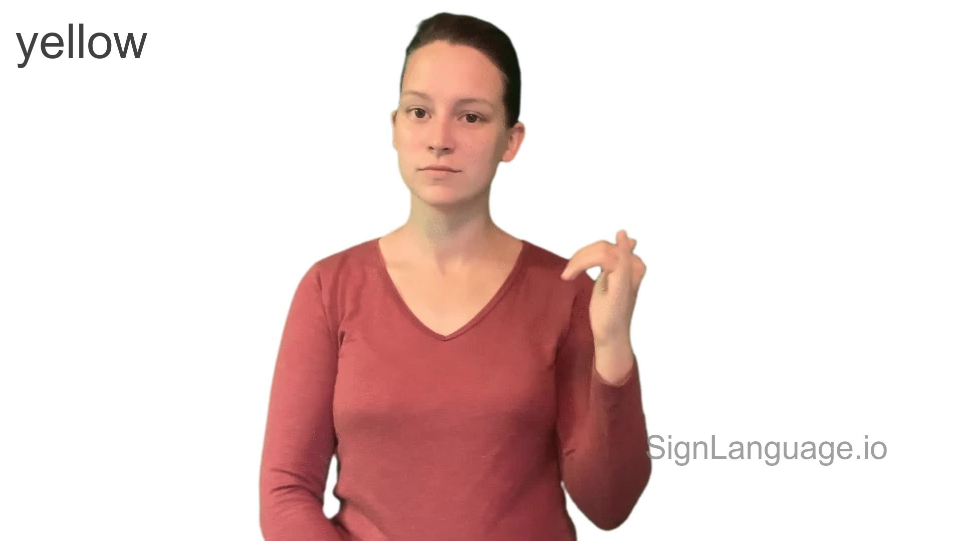 yellow in ASL Example 6 American Sign Language